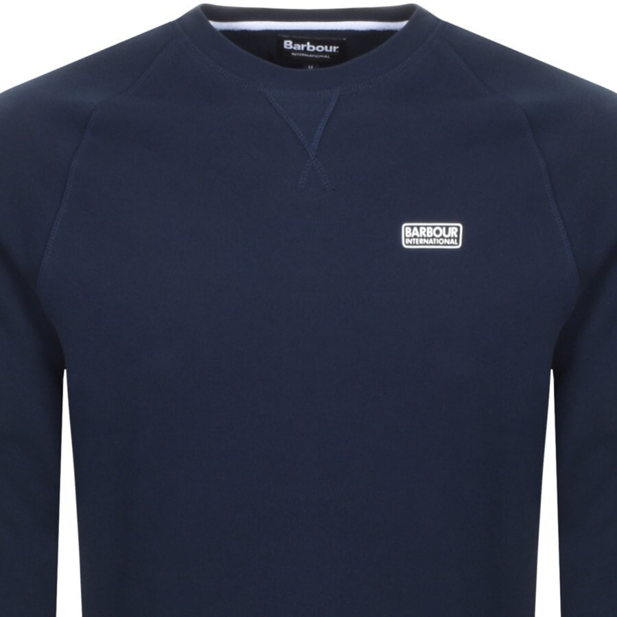 Barbour International Crew Neck Sweatshirt Navy Mainline Menswear